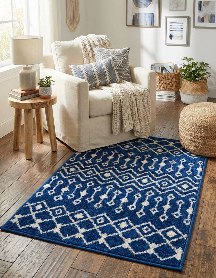 Detail image of  2' x 3' Moroccan Trellis Rug