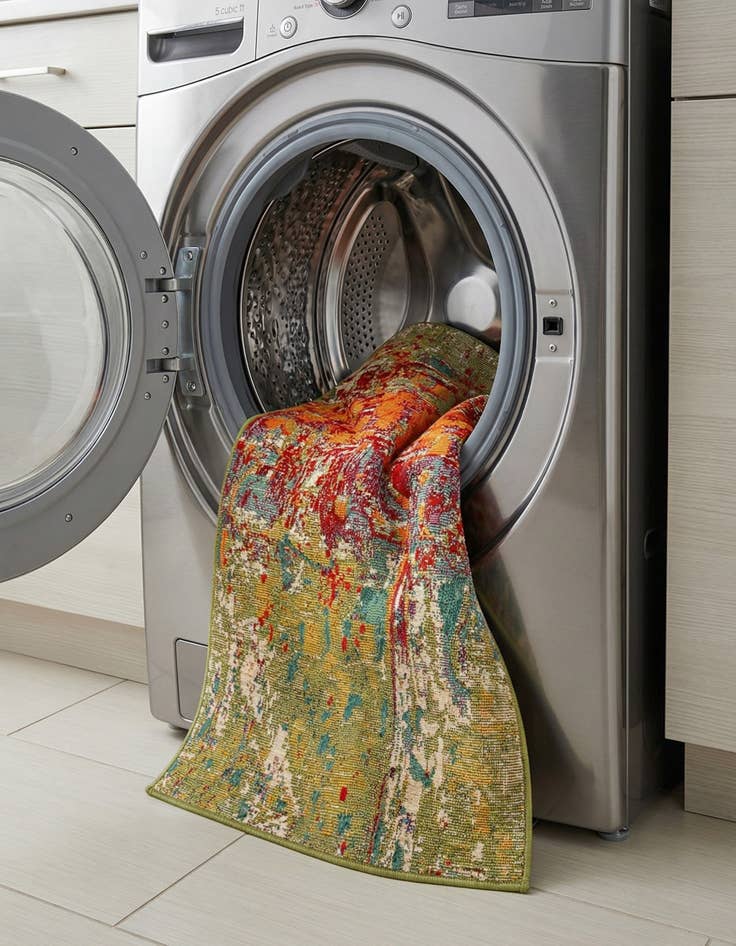 Detail image of 2' x 4'  Washable Modern Indoor / Outdoor Runner Rug