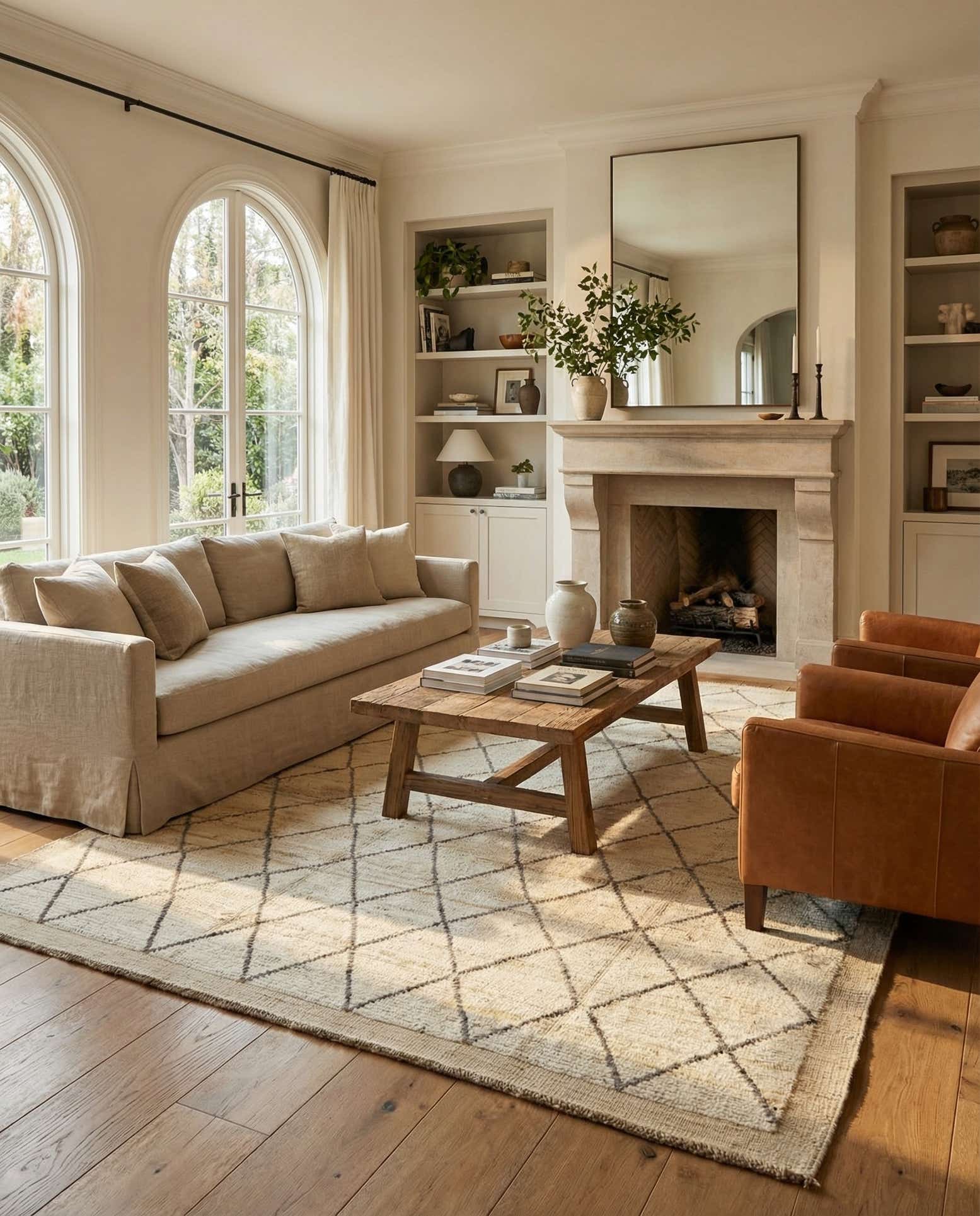 6' 4 x 9' 4 Hand Knotted Darya Wool Rug