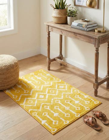 Yellow Kasbah Trellis Rug
