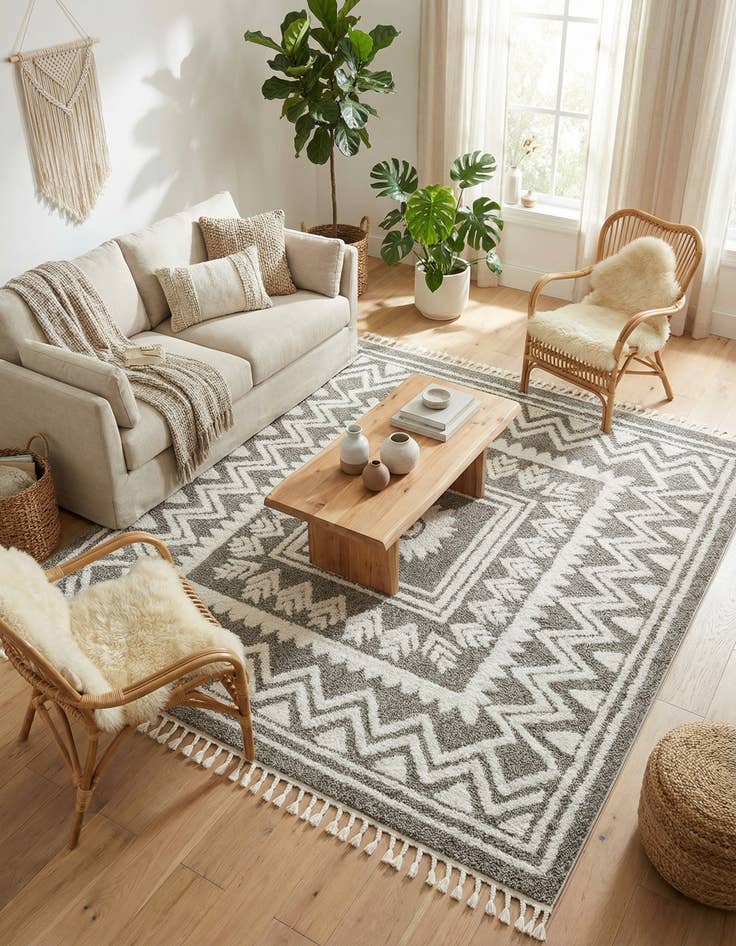 Detail image of 7' 10 x 7' 10 Boho Square Rug