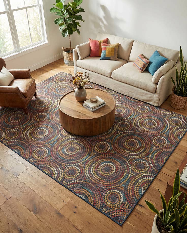 Detail image of 9' x 12' Easy-Clean Baja Indoor / Outdoor Rug