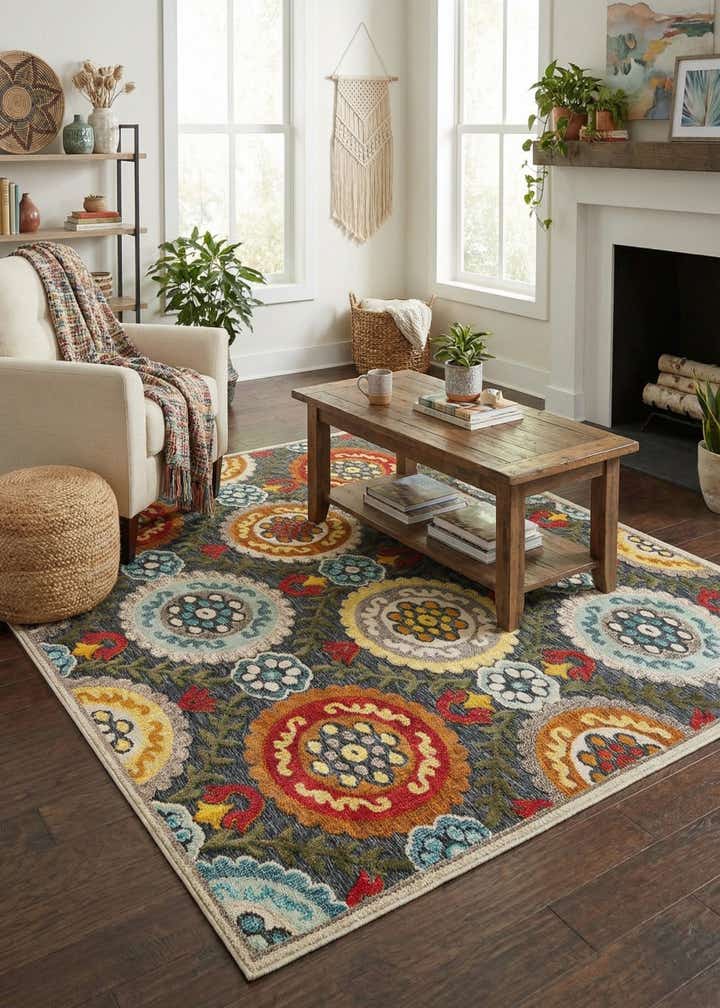 5' x 7' Easy-Clean Casablanca Indoor / Outdoor Rug
