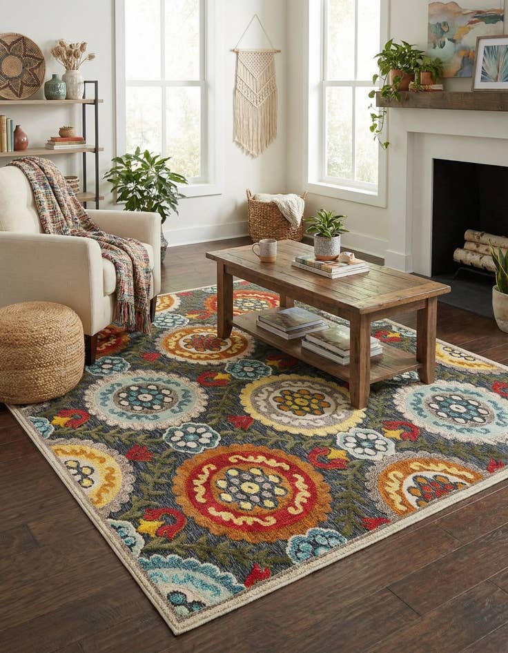 Detail image of 5' x 7' Easy-Clean Casablanca Indoor / Outdoor Rug