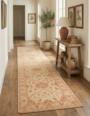 2' 7 x 16' 7 Hand Knotted Peshawar Ziegler Runner Rug
