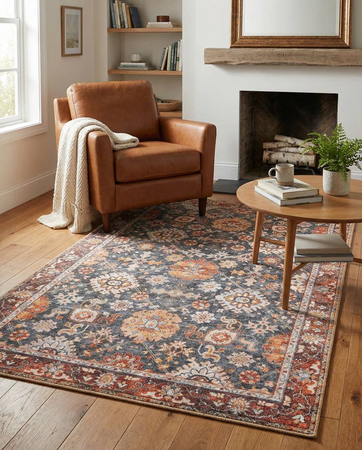 Detail image of 3' 6 x 5' 6 Washable Timeless Rug