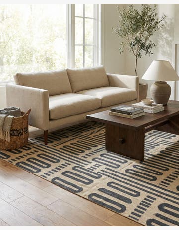 6' x 7' 5 Hand Woven Kilim Modern Wool Rug