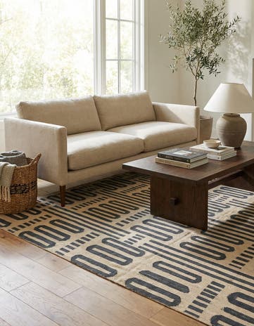 6' x 7' 5 Hand Woven Kilim Modern Wool Rug