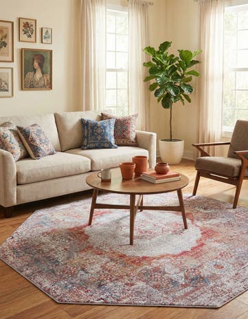 Washable Yara Octagon Rug