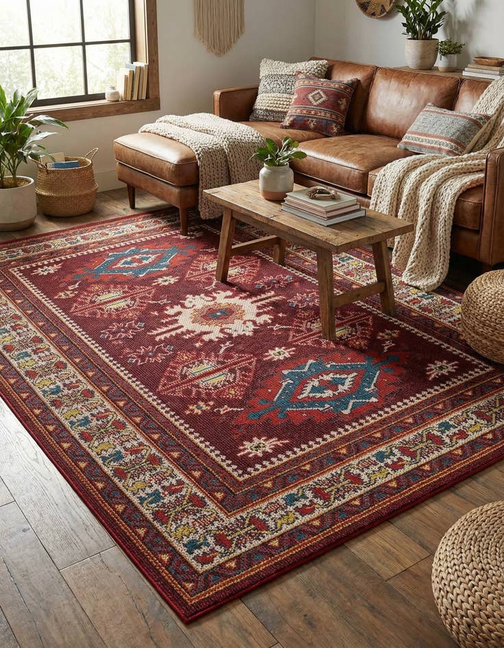 Detail image of 5' 3 x 8' Easy-Clean Baja Indoor / Outdoor Rug