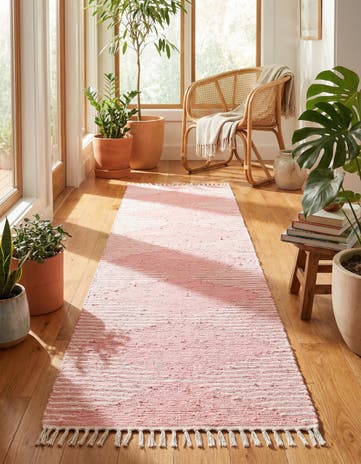 2' 11 x 16' 1 Hand Woven Chindi Cotton Runner Rug