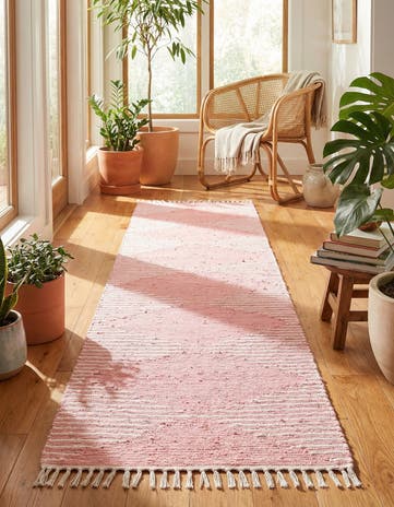 2' 11 x 16' 1 Hand Woven Chindi Cotton Runner Rug
