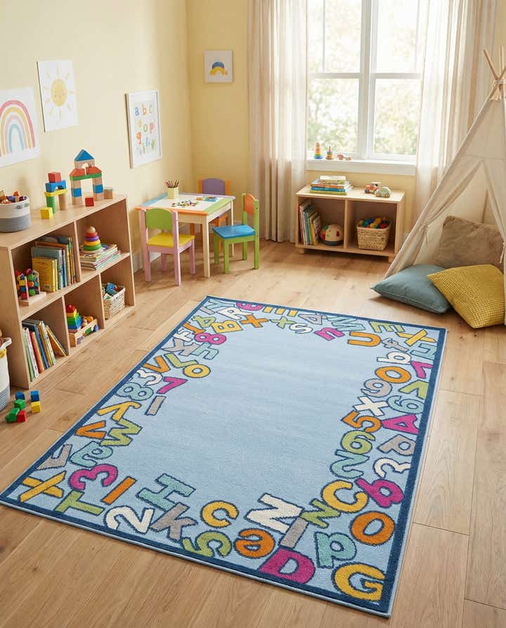 5' 3 x 7' 7 Easy-Clean Indoor / Outdoor Rug