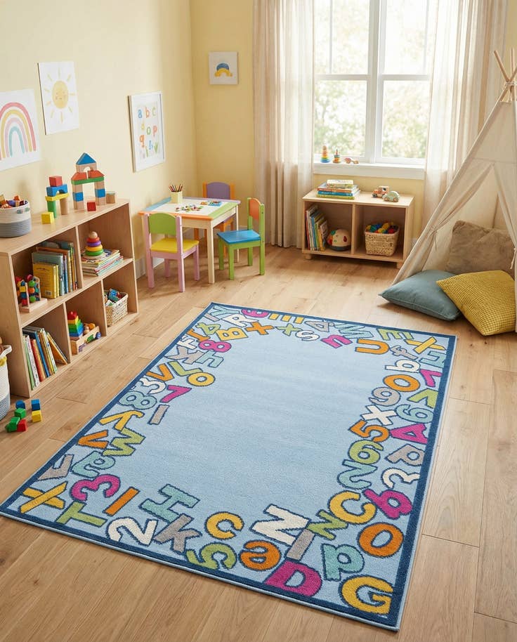 Detail image of 5' 3 x 7' 7 Easy-Clean Indoor / Outdoor Rug