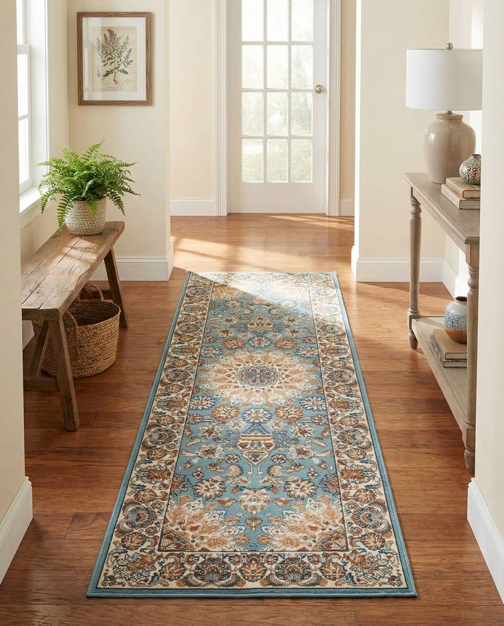 Detail image of 2' x 6' 1 Easy-Clean Traditional Indoor / Outdoor Runner Rug