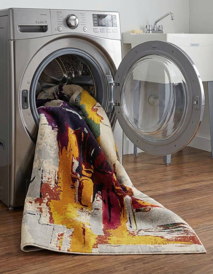 Detail image of  6' x 9'  Washable Hyacinth Rug