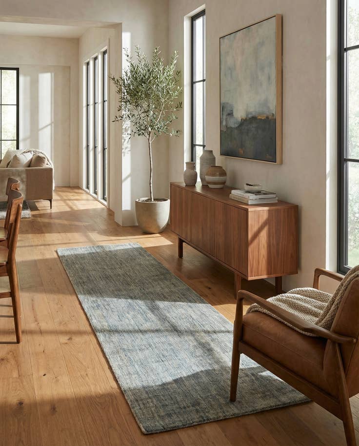 Detail image of 3' 9 x 10' 2 Hand Knotted Ultra Vintage Persian Wool Runner Rug