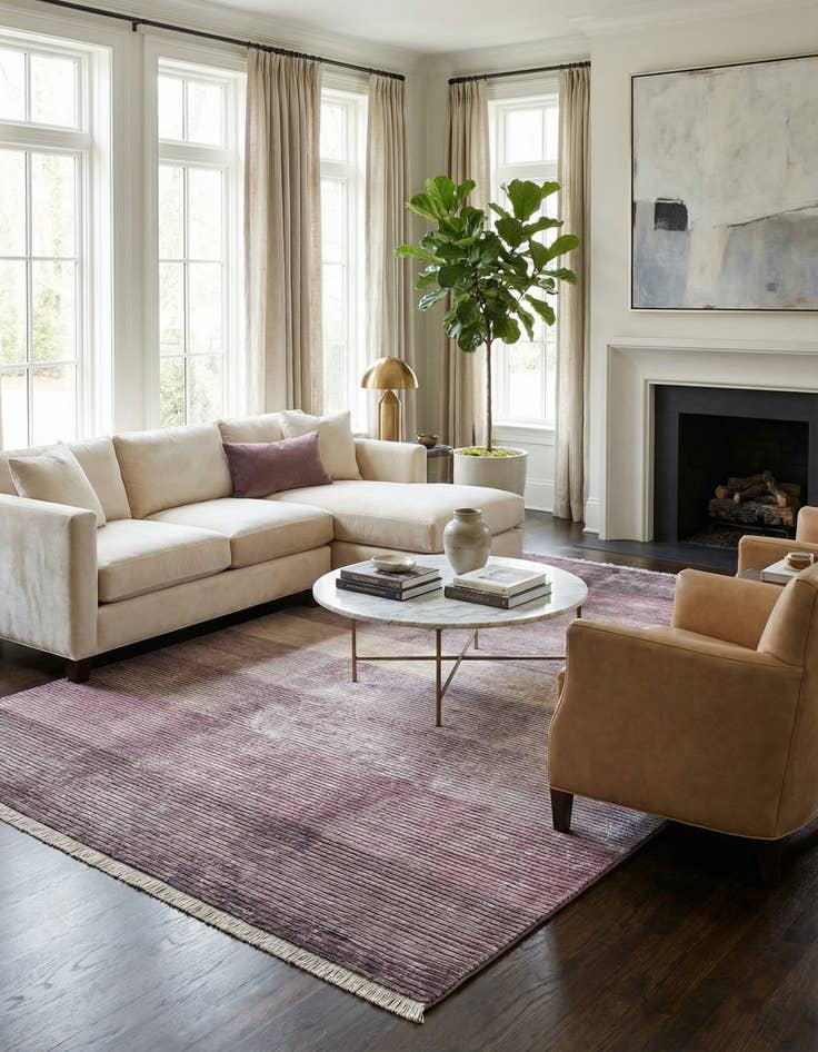 Detail image of 6' 7 x 9' 10  Hand Knotted Darya Wool Rug