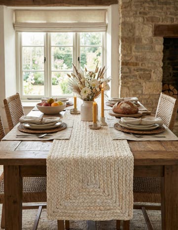 1' 2 x 5' 1 Handmade Braided Jute Table Runner Rug