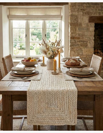 1' 2 x 5' 1 Handmade Braided Jute Table Runner Rug