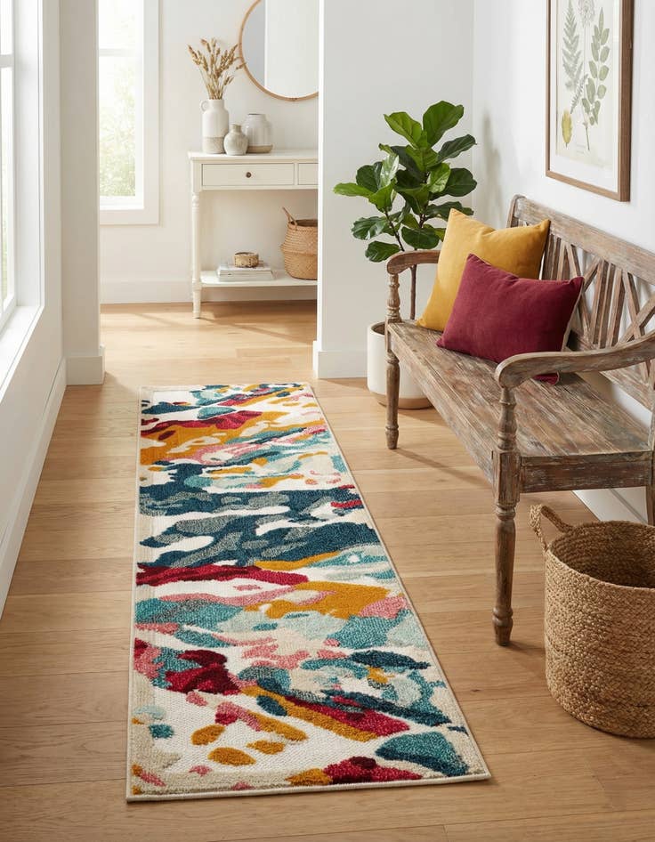 Detail image of 2' x 6' Easy-Clean Casablanca Indoor / Outdoor Runner Rug