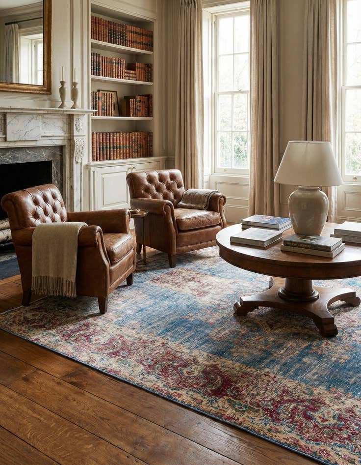 Detail image of 4' 9 x 9' 4  Hand Knotted Ultra Vintage Persian Wool Runner Rug