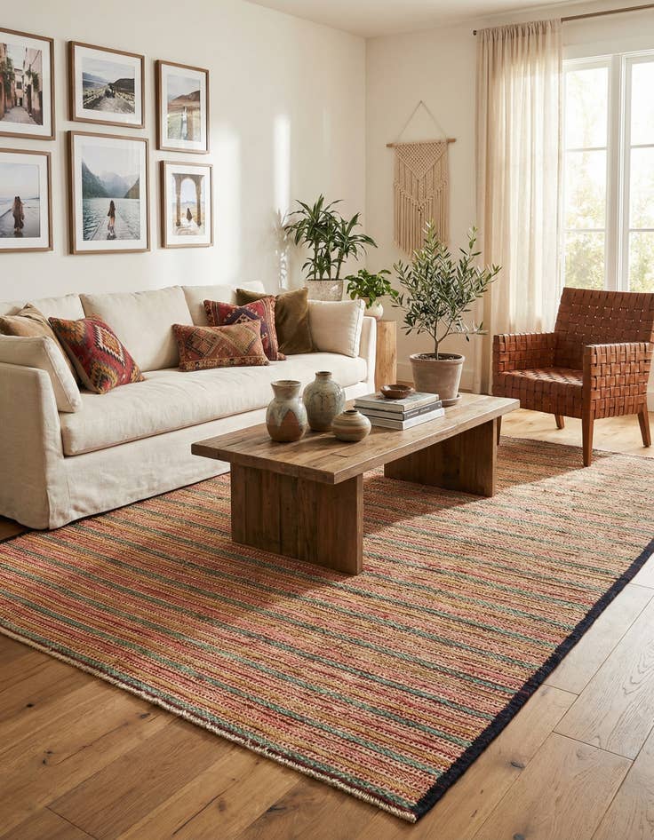 Detail image of  7' 10 x 10' 4  Hand Knotted Darya Wool Rug