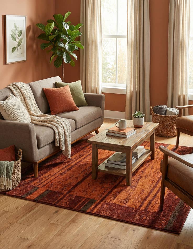 Detail image of 5' 3 x 5' 3 Harvest Square Rug