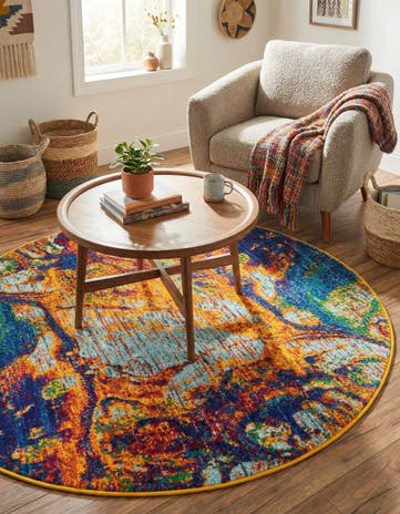 4' x 4' Calypso Round Rug