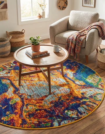 4' x 4' Calypso Round Rug