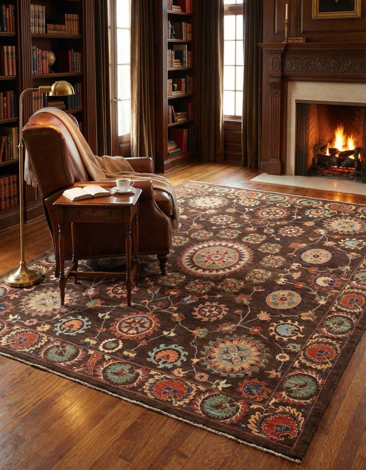 Detail image of 6' 7 x 8' 10 Hand Knotted Ariana Ziegler Oriental Rug