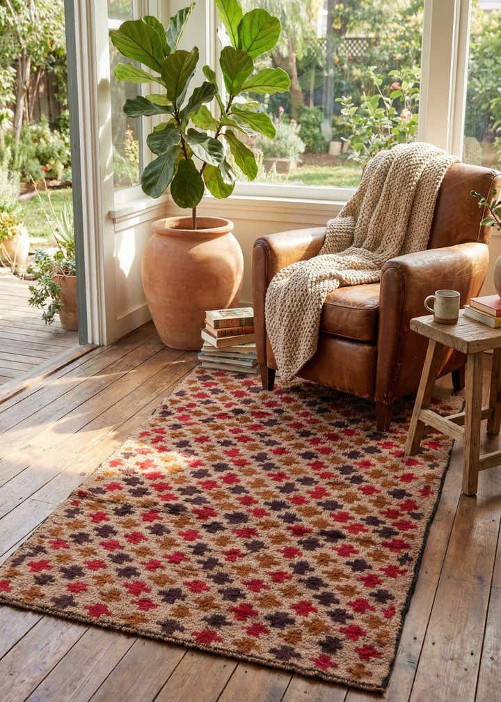 3' x 4' 9 Hand Knotted Balouch Persian Wool Rug