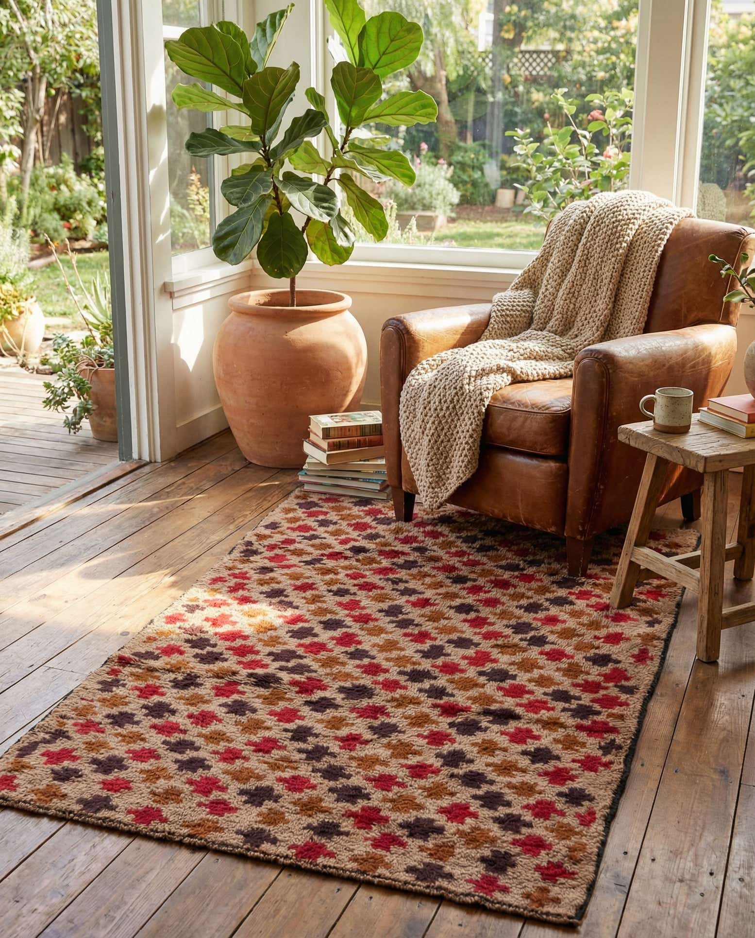 3' x 4' 9 Hand Knotted Balouch Persian Wool Rug