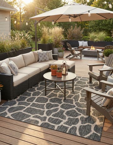 7' x 10' Easy-Clean Safari Indoor / Outdoor Rug