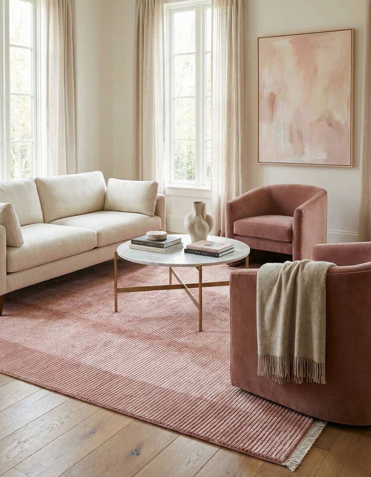 Detail image of 6' 5 x 9' 10  Hand Knotted Darya Wool Rug