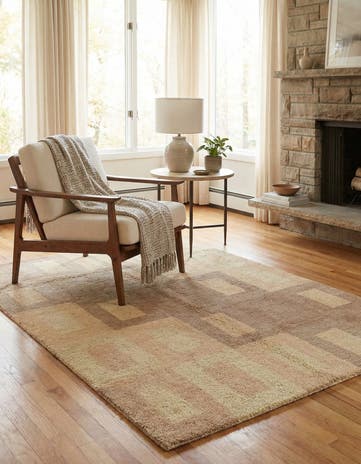 4' 4 x 6' 4 Reproduction Gabbeh Wool Rug