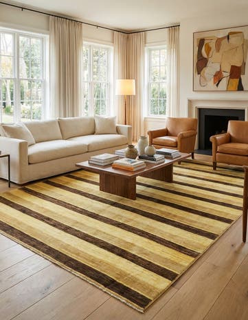6' 9 x 9' 7 Hand Knotted Modern Ziegler Oriental Rug
