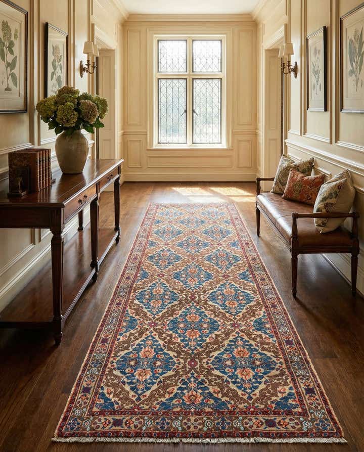3' 3 x 9' 11 Tabriz Wool Runner Rug