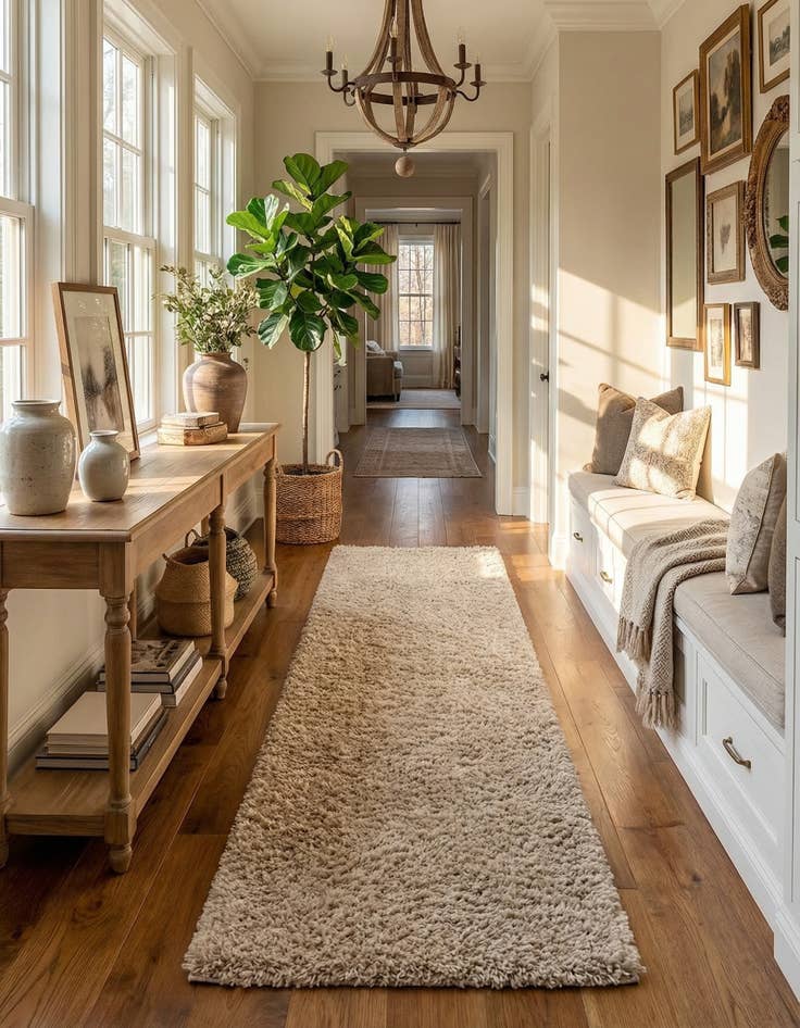 Detail image of 2' 7 x 20' Zermatt Shag Runner Rug