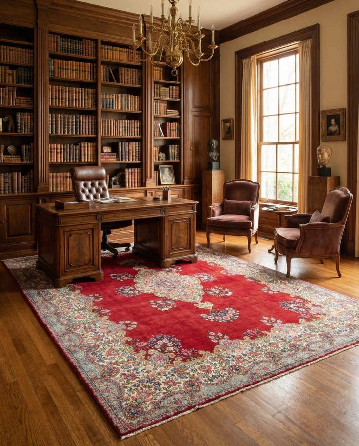 Detail image of 8' 9 x 11' 9 Kerman Rug
