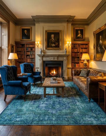 10' x 13' 3 Vintage Royal Wool Rug