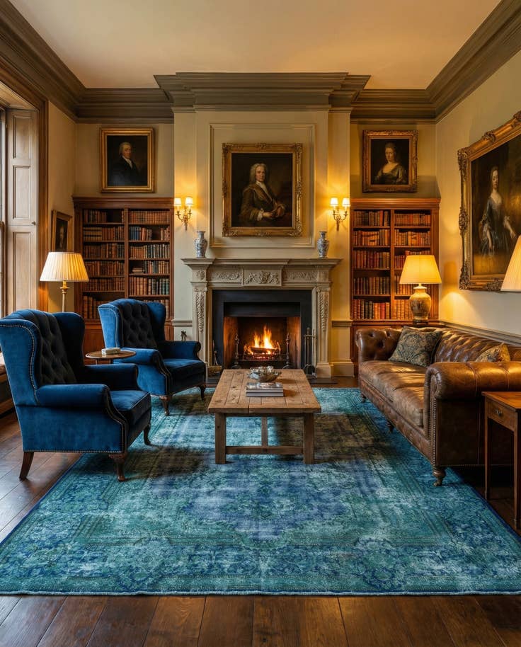 Detail image of 10' x 13' 3 Vintage Royal Wool Rug