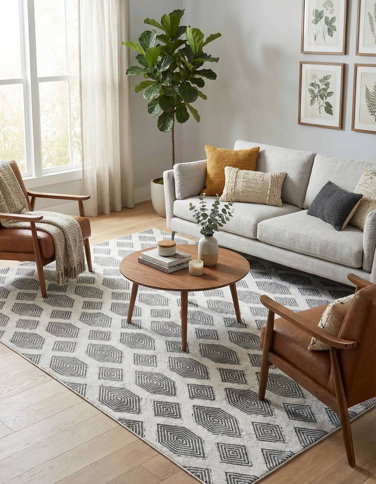 Detail image of  6' 4 x 9' Sabrina Soto Casa Havana Rug