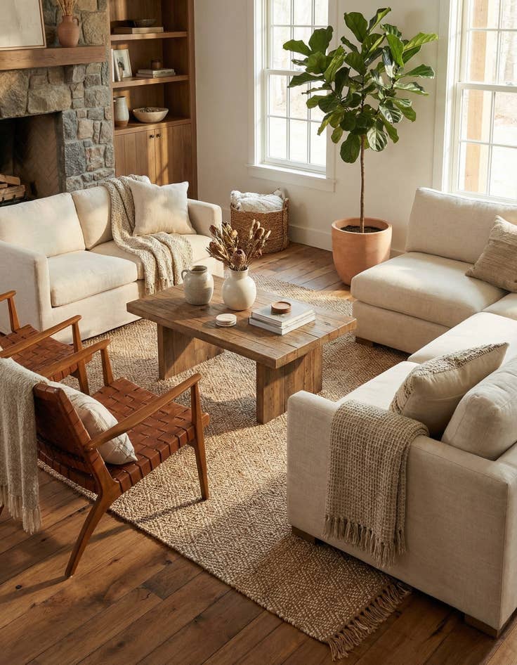 Detail image of 9' x 12' 2 Hand Woven Braided Jute Rug