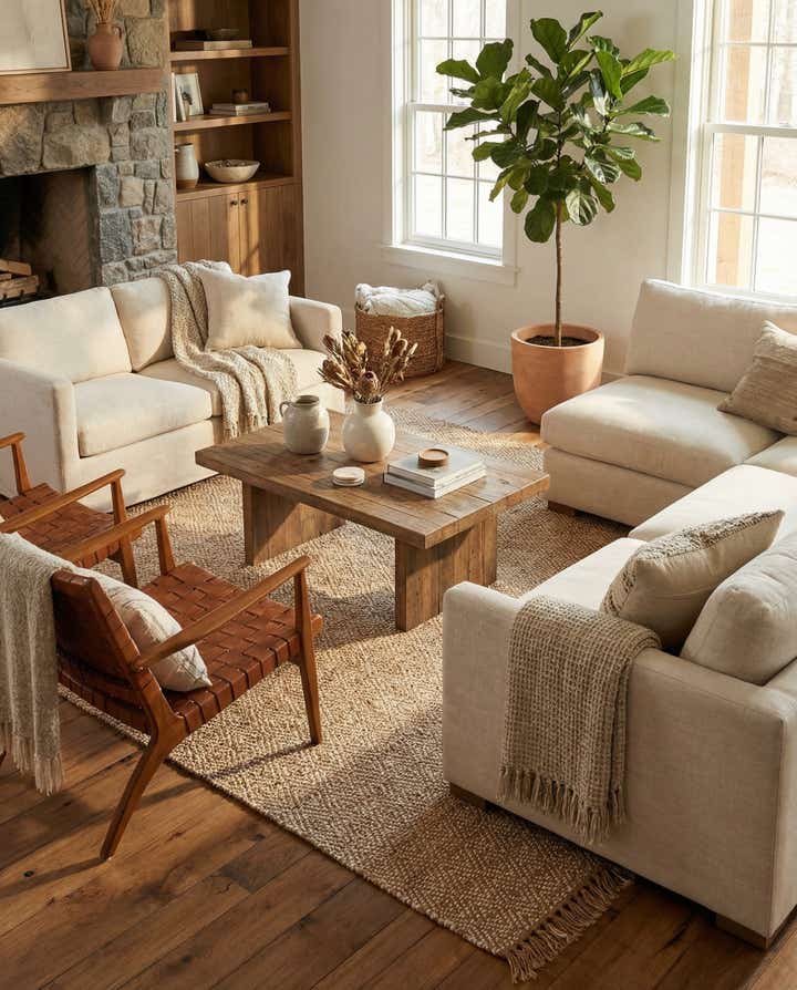 9' x 12' 2 Hand Woven Braided Jute Rug