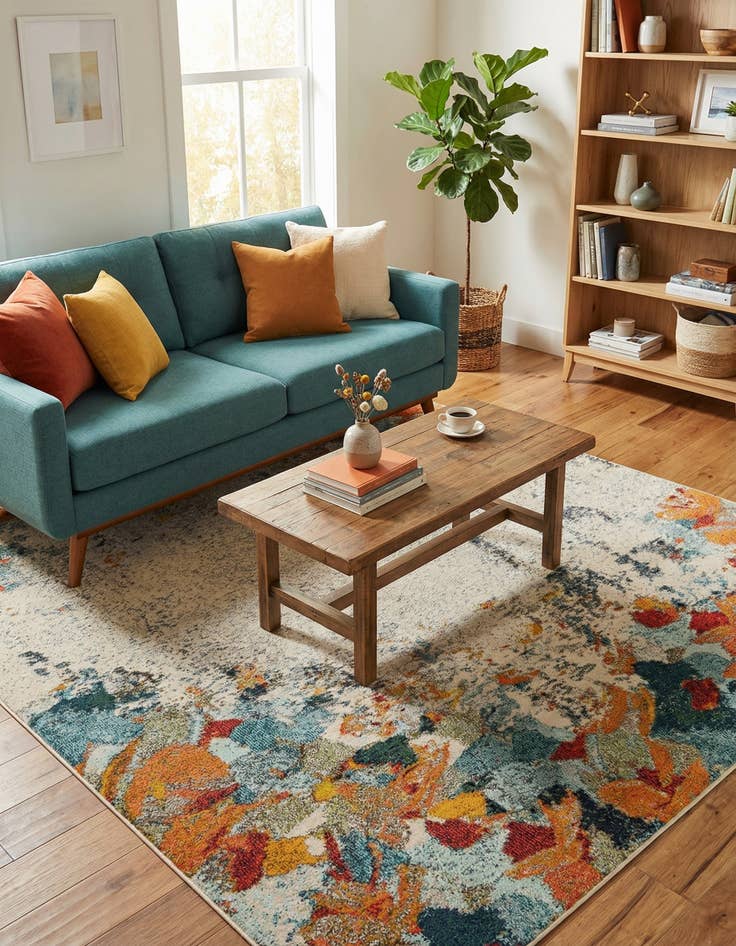 Detail image of  7' x 10'  Washable Theia Rug