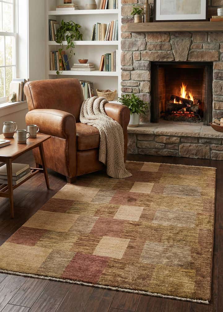 3' 2 x 5' 2 Hand Knotted Kashkuli Gabbeh Oriental Wool Rug