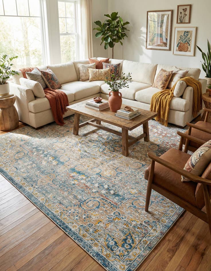 Detail image of  10' 2 x 10' 2 Newport Square Rug