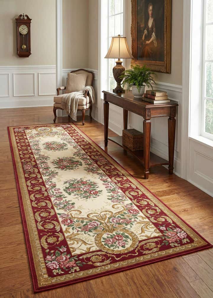 2' 7 x 10' Easy-Clean Traditional Indoor / Outdoor Runner Rug