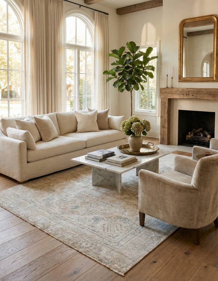 Detail image of 7' 3 x 10' 8  Hand Knotted Ultra Vintage Persian Wool Rug